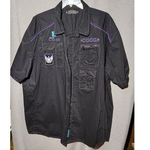 Coogi embroidered button down cotton shirt Size 5 XL